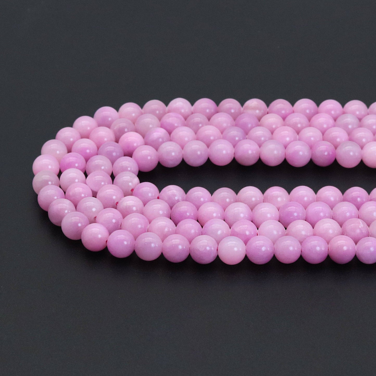 Kunzite Jade Round Smooth Beads, 15inch full strands, Sku#U1852