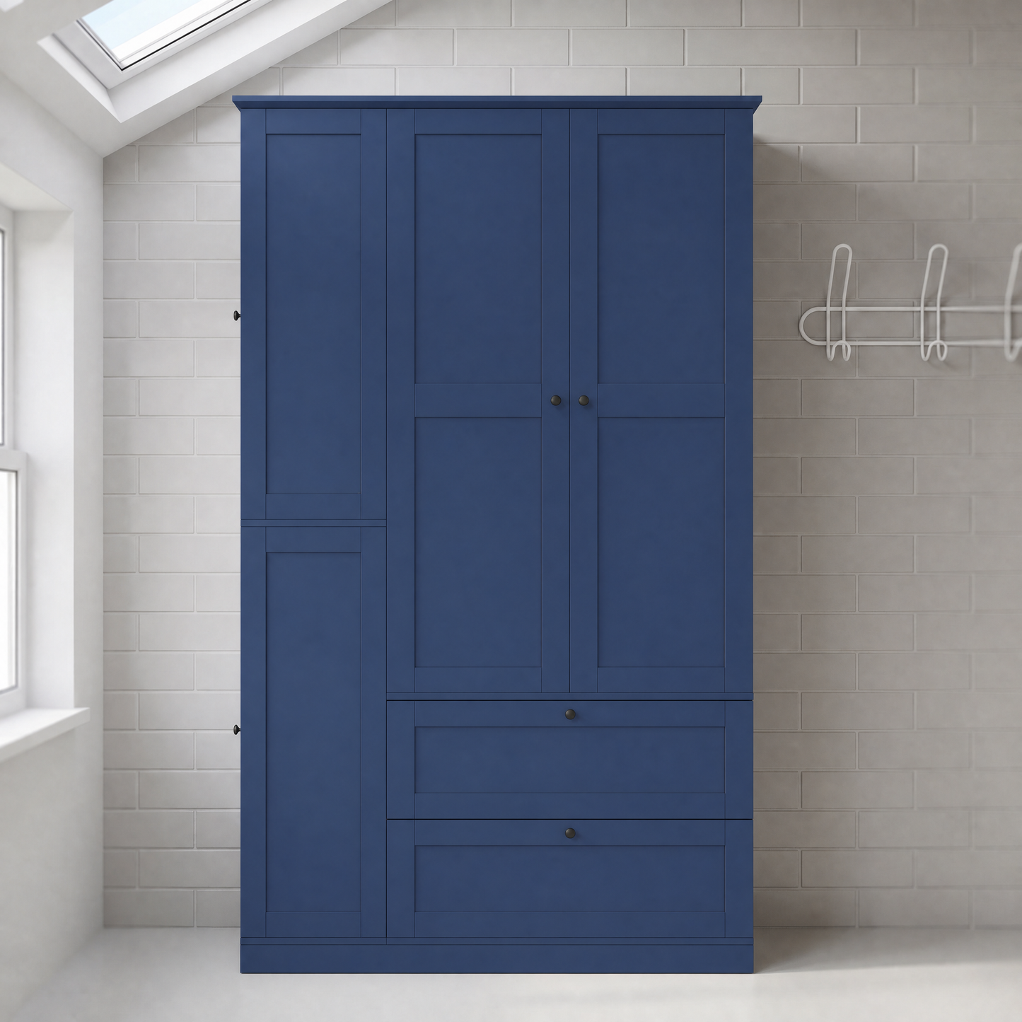 TOPMAX 73.6" Tall Farmhouse Kitchen Pantry Cabinet