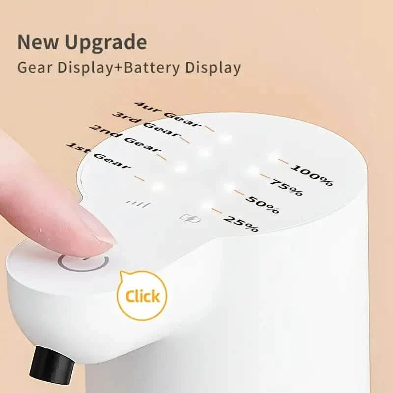 Distributeur Automatique de Savon Mousse – Sans Contact, Rechargeable par USB, Volume Ajustable