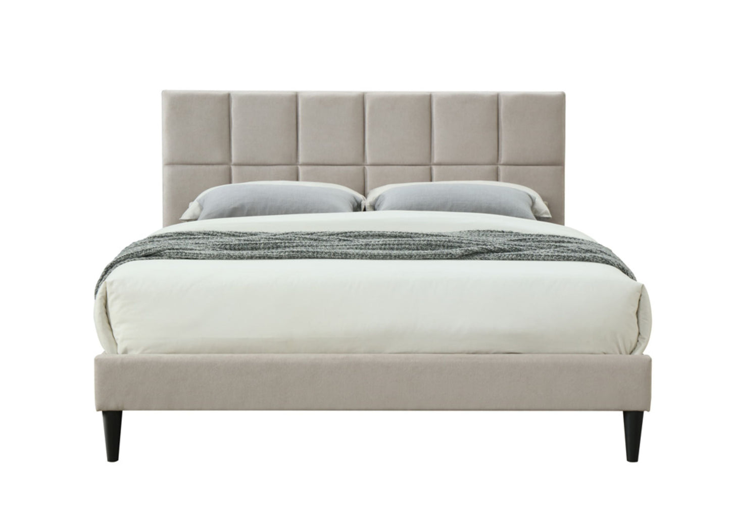 Full Sized Squares Bed in a Box with USB