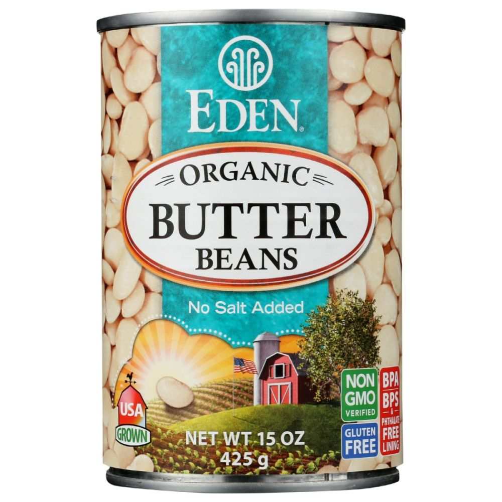 EDEN FOODS: Butter Beans Organic, 15 oz