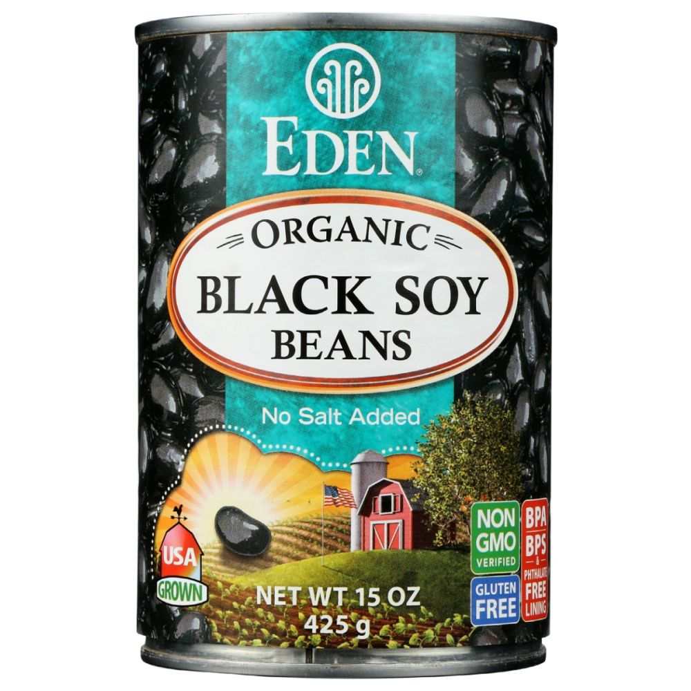 EDEN FOODS: Black Soybeans Organic, 15 oz