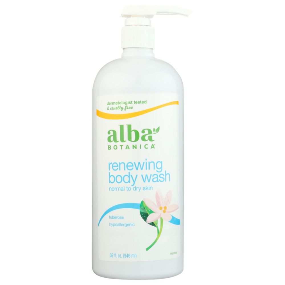 ALBA BOTANICA: Very Emollient Body Wash Midnight Tuberose, 32 oz