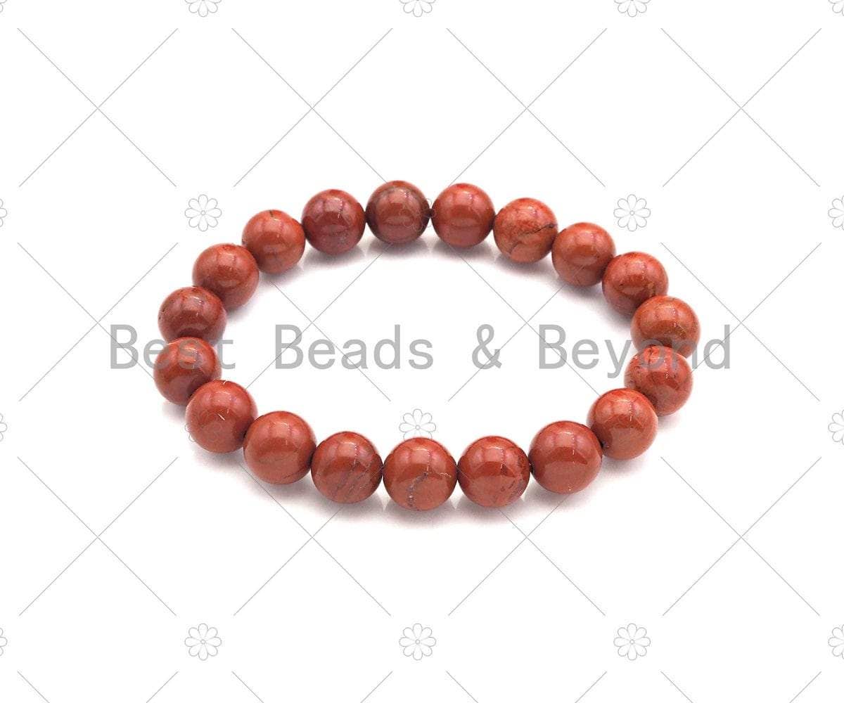 Natural Red Creek Jasper Stretchy Bracelet