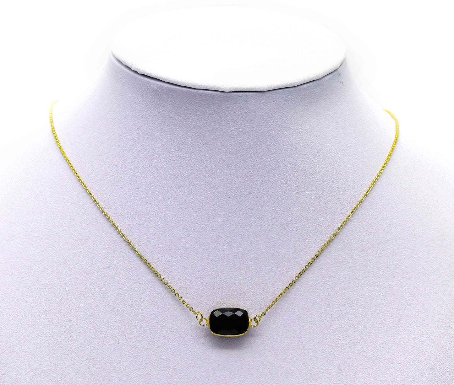 Gold Rectangle Gemstone Charm, Sku#LY22C