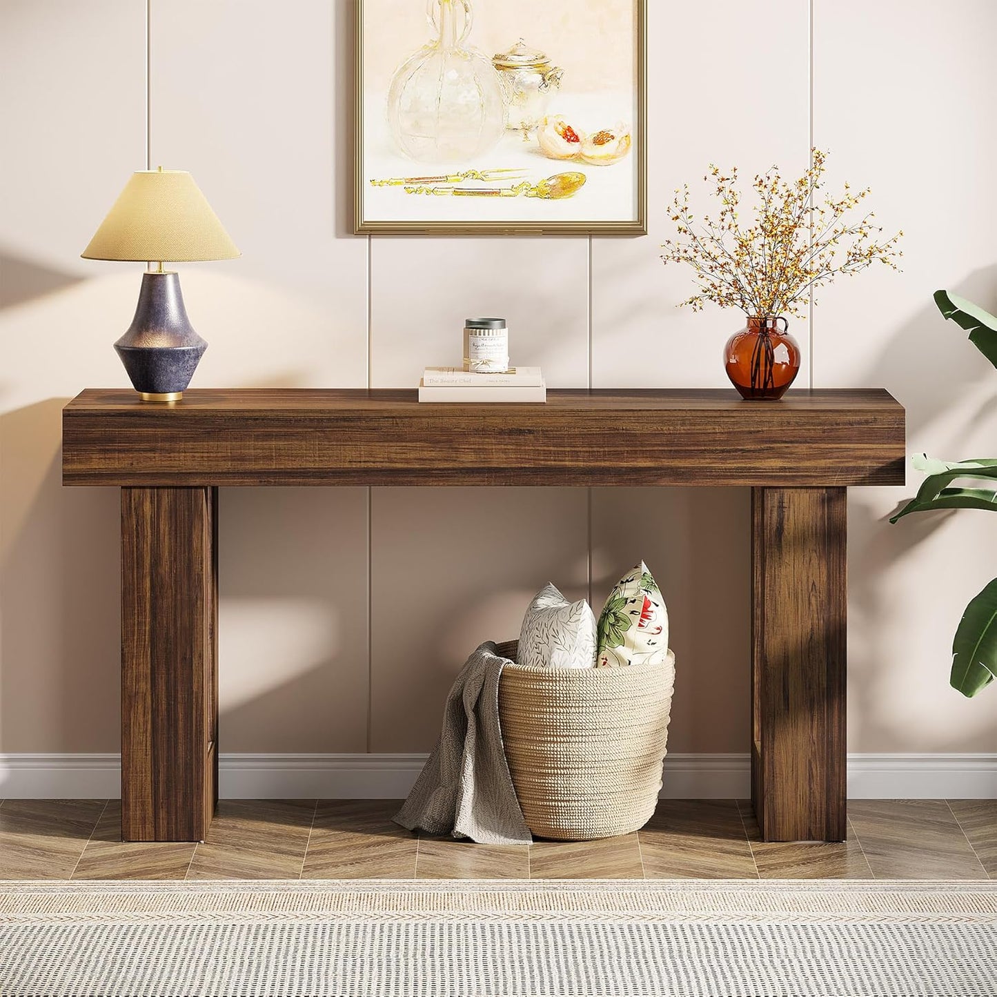 63" Long Farmhouse Console Table