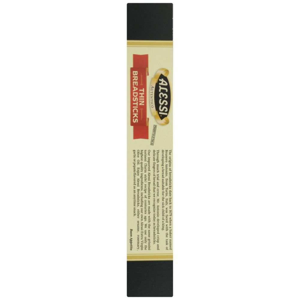 Alessi Thin Breadsticks - Classic Snack with Olive Oil - 3 oz