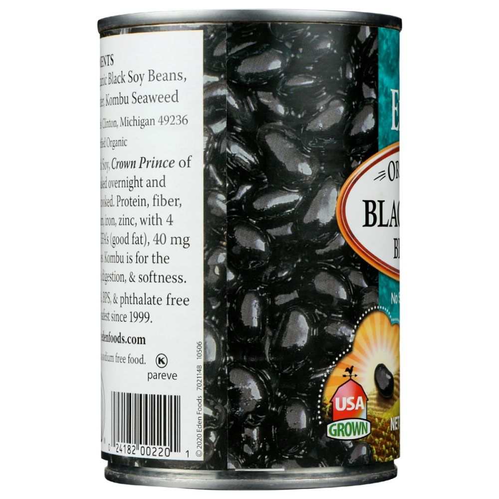 EDEN FOODS: Black Soybeans Organic, 15 oz