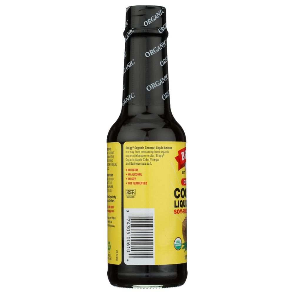 BRAGG Coconut Liquid Aminos - 10 oz, Soy-Free | All Organic Seasoning