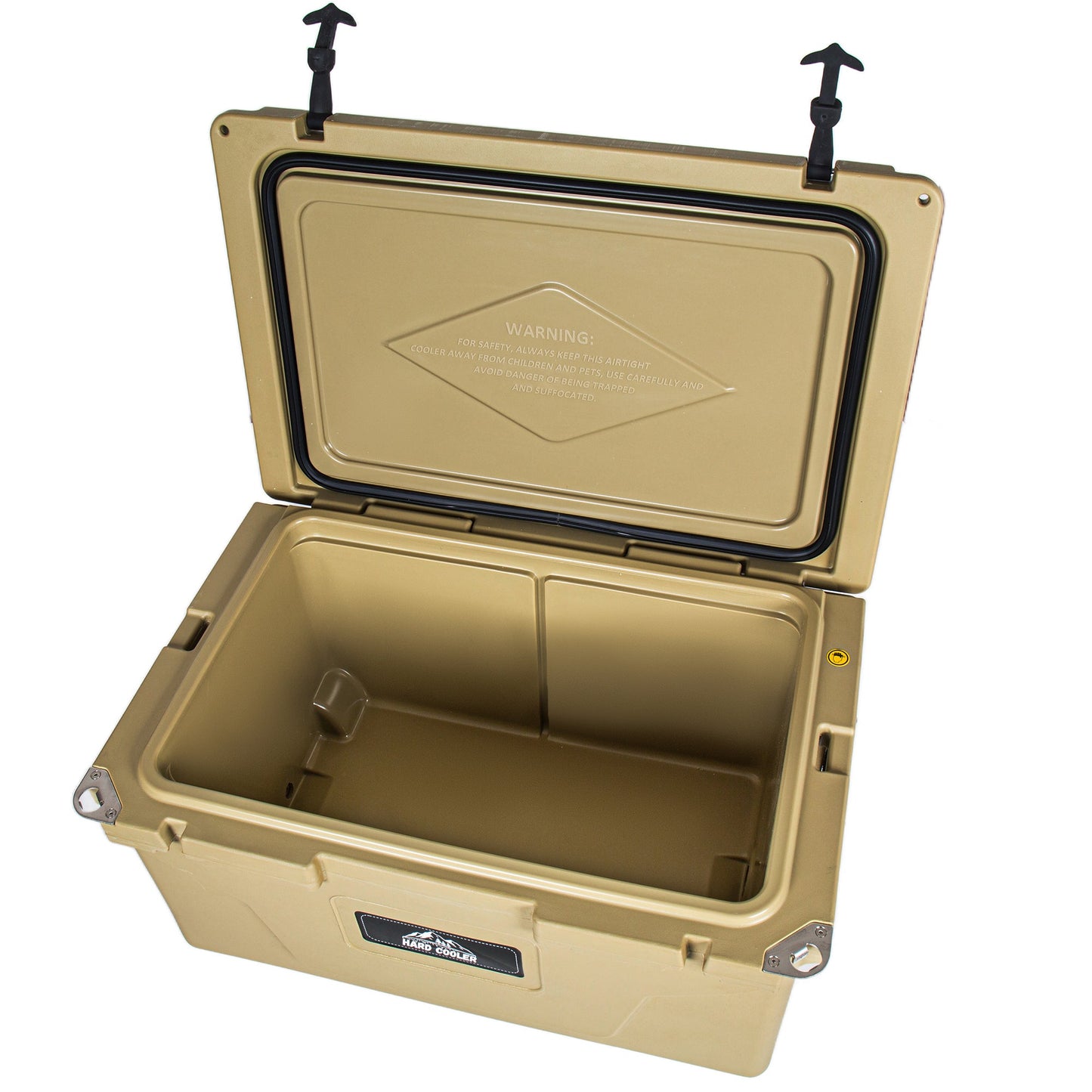 110 Quart Khaki Cooler, Rotomolded Insulated Ice Chest