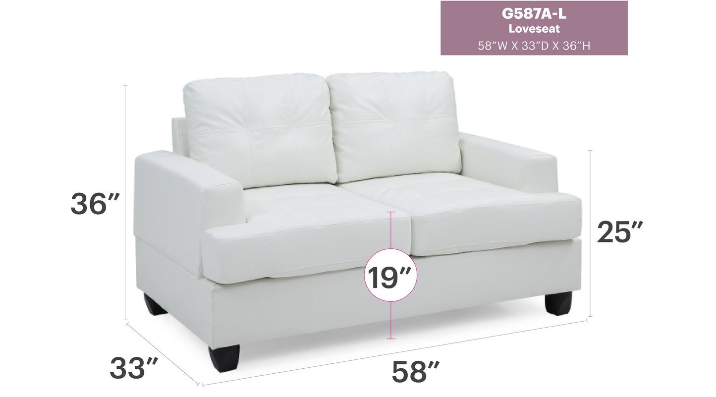 Charming Transitional Loveseat