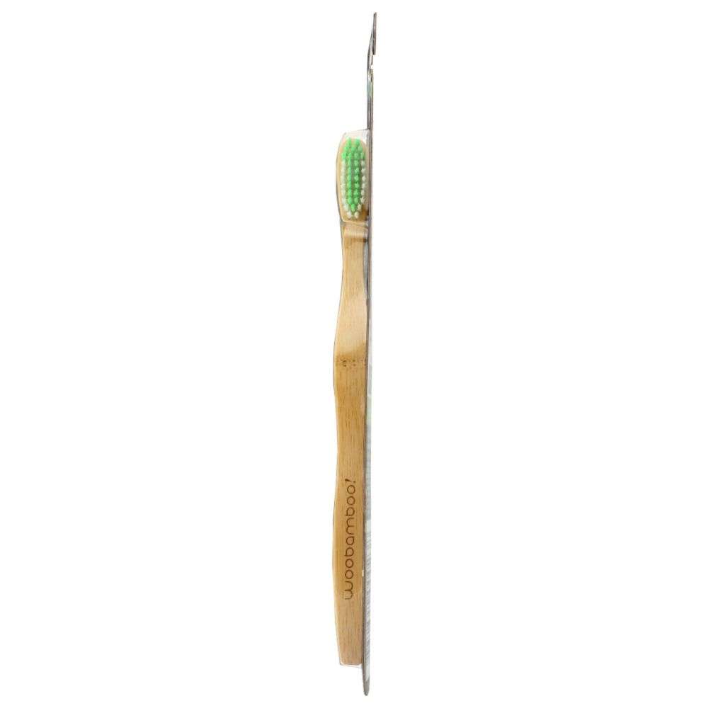 WOOBAMBOO: Adult Bamboo Toothbrush Medium- Eco-Friendly| Dentist Apprv
