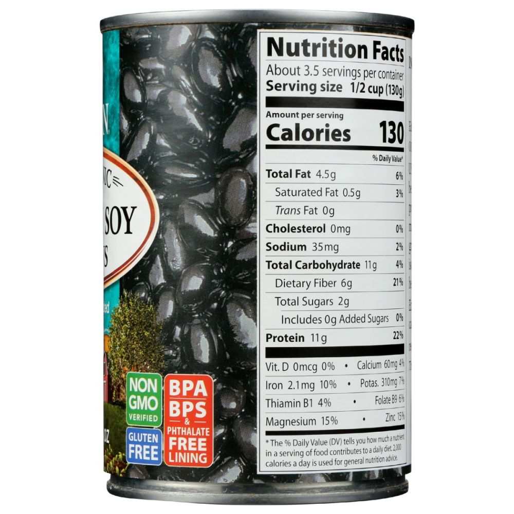 EDEN FOODS: Black Soybeans Organic, 15 oz