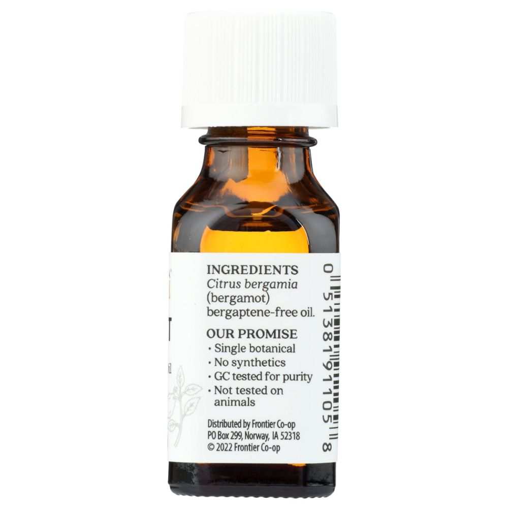 AURA CACIA: Bergaptene Free Bergamot Essential Oil, 0.5 oz