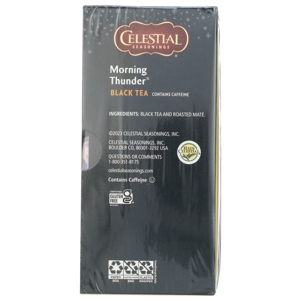 CELESTIAL SEASONINGS: Morning Thunder Black Tea, 20 bg