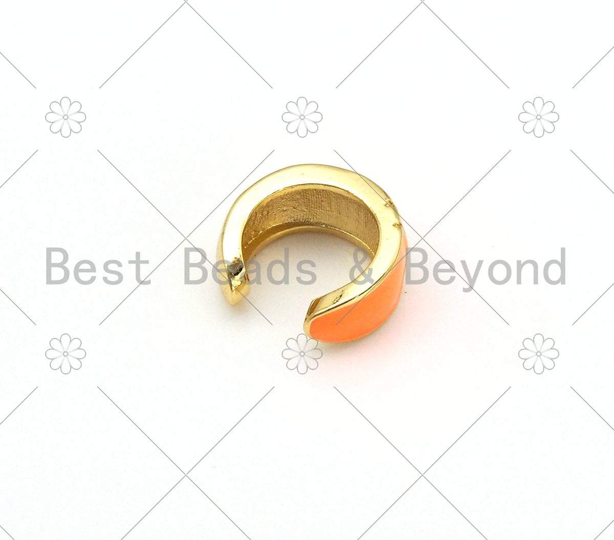 CZ Colorful Enamel Ear Cuff Earrings, Sku#J322