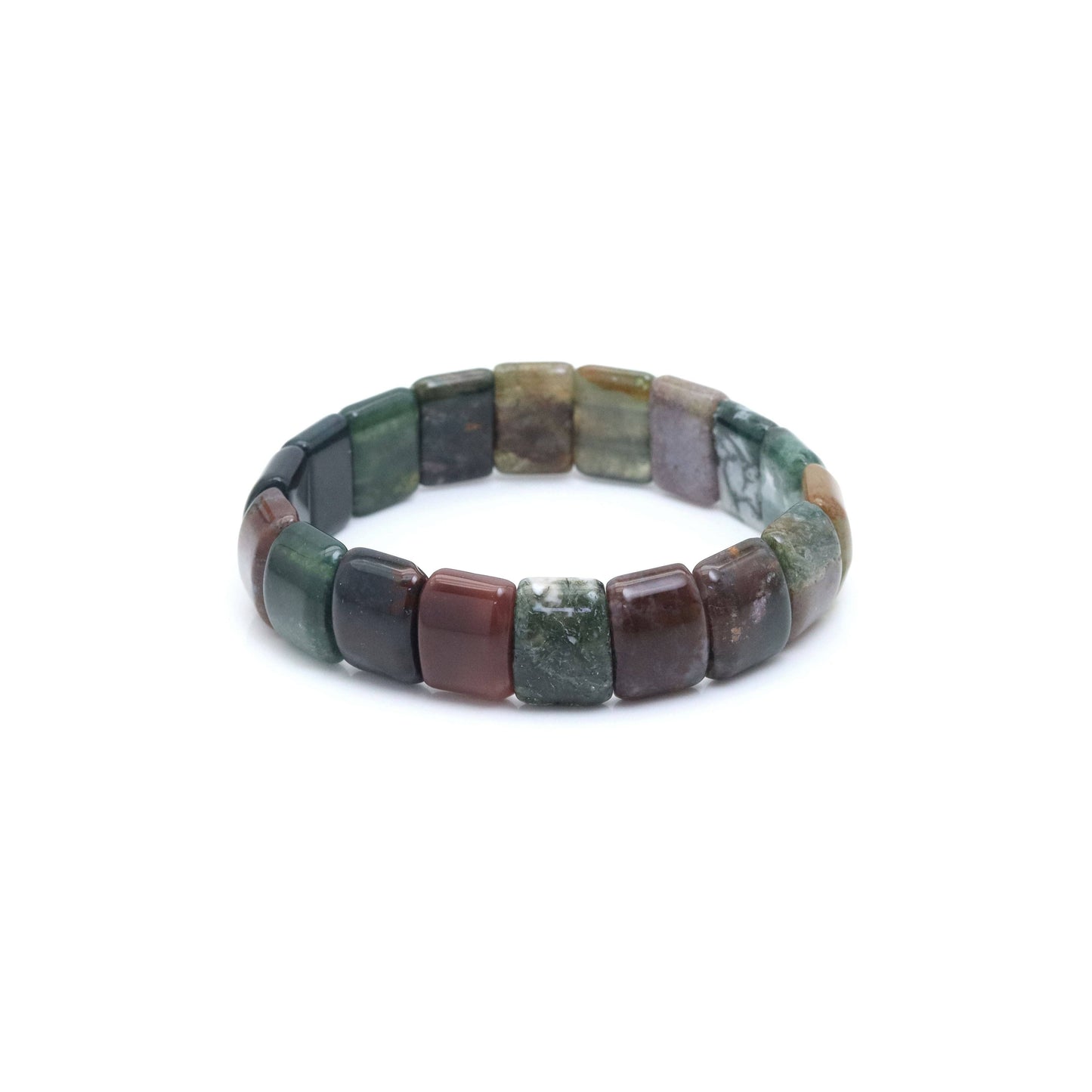 10x15mm Curved Rectangle Stretchy Bracelet, Sku#U1984