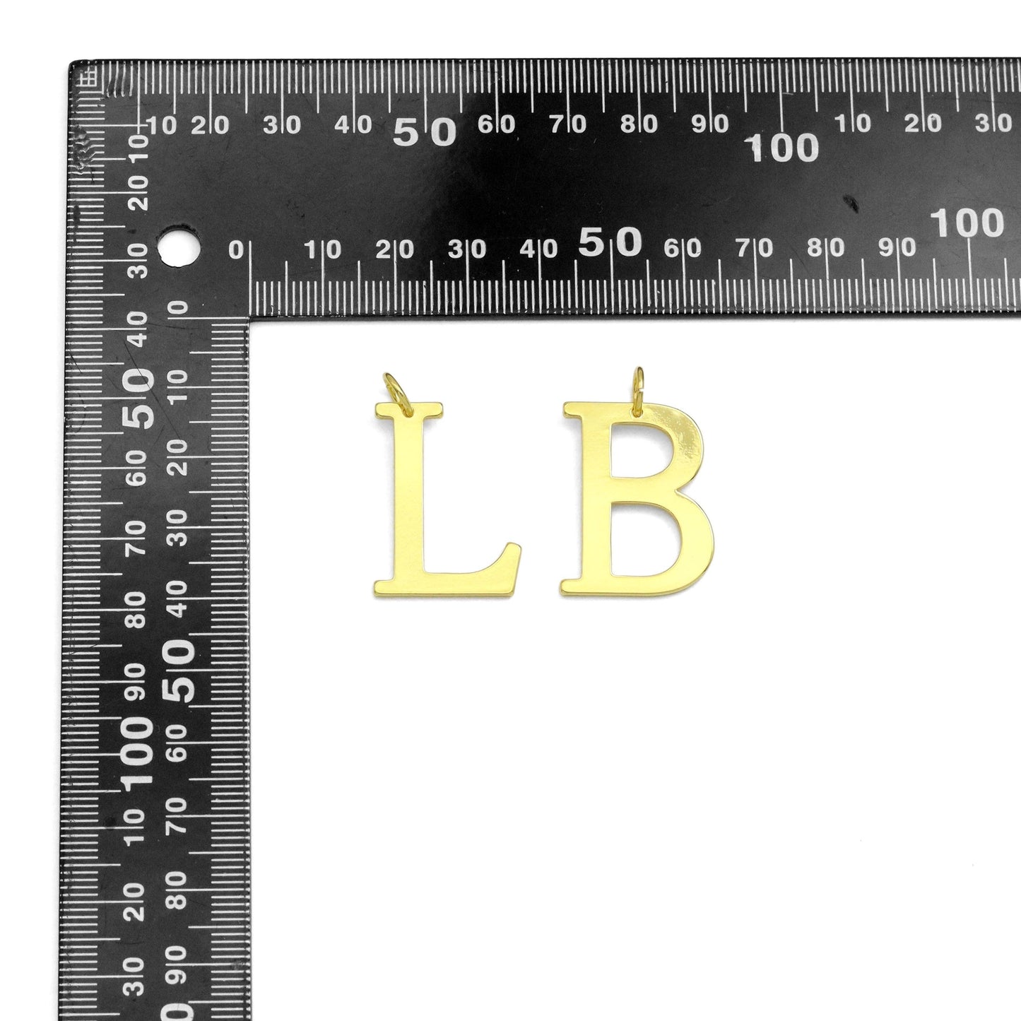 Large Plain Initial Alphabet Letter Charm, SKU#A219