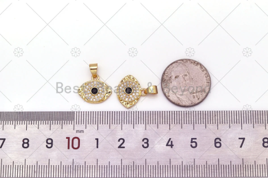 CZ  Evil Eye Charm, Sku#LK543