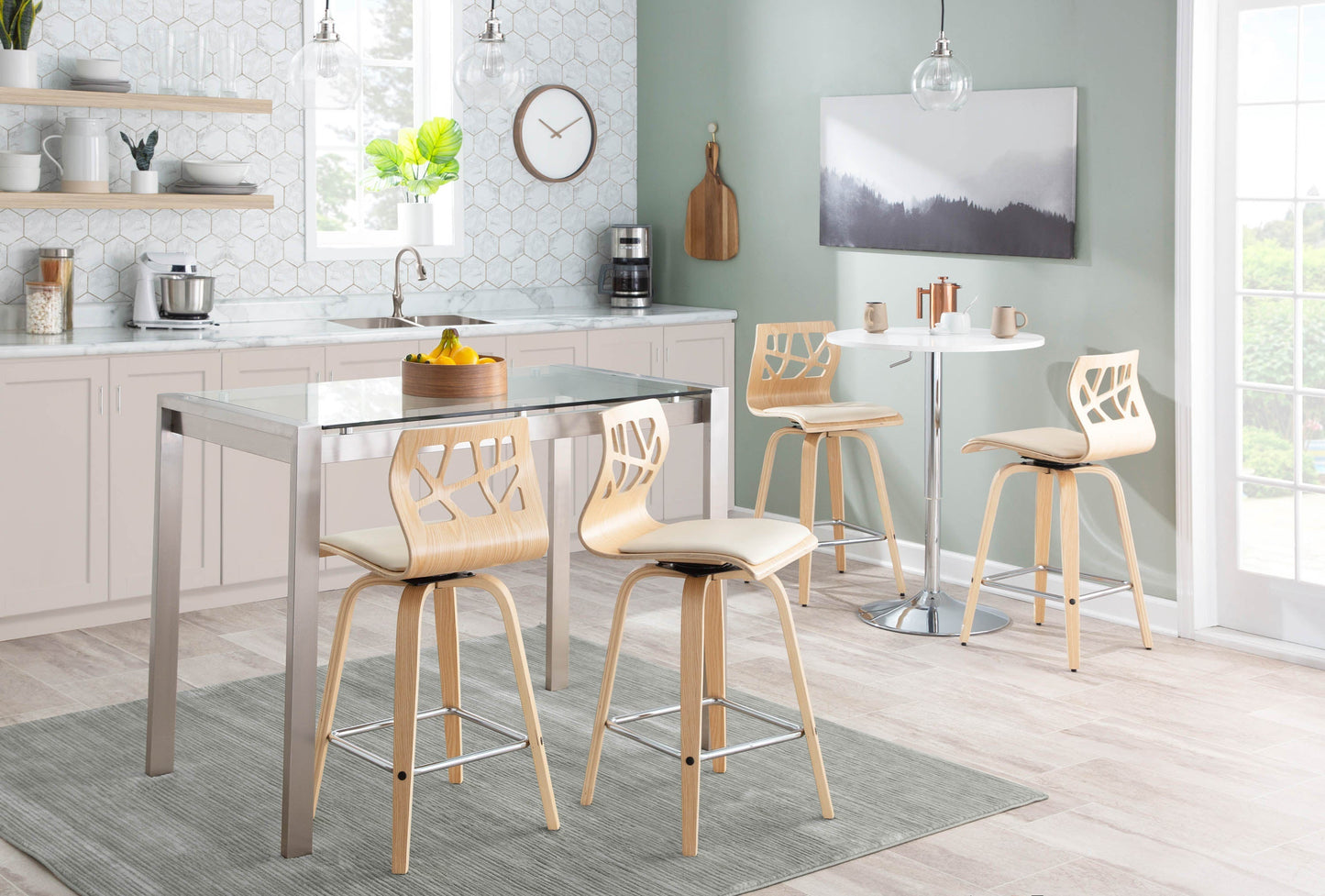 Adjustable Contemporary Bar Table