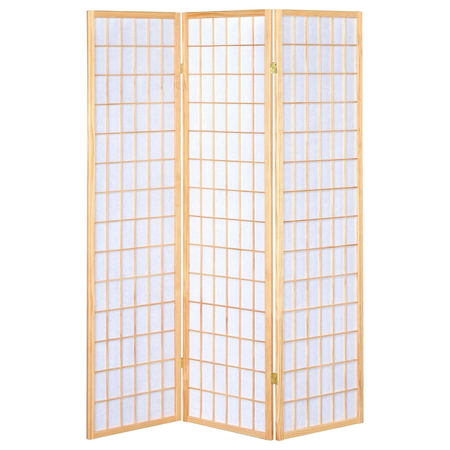 Carrie 3-Panel Room Divider Folding Shoji Screen Natural