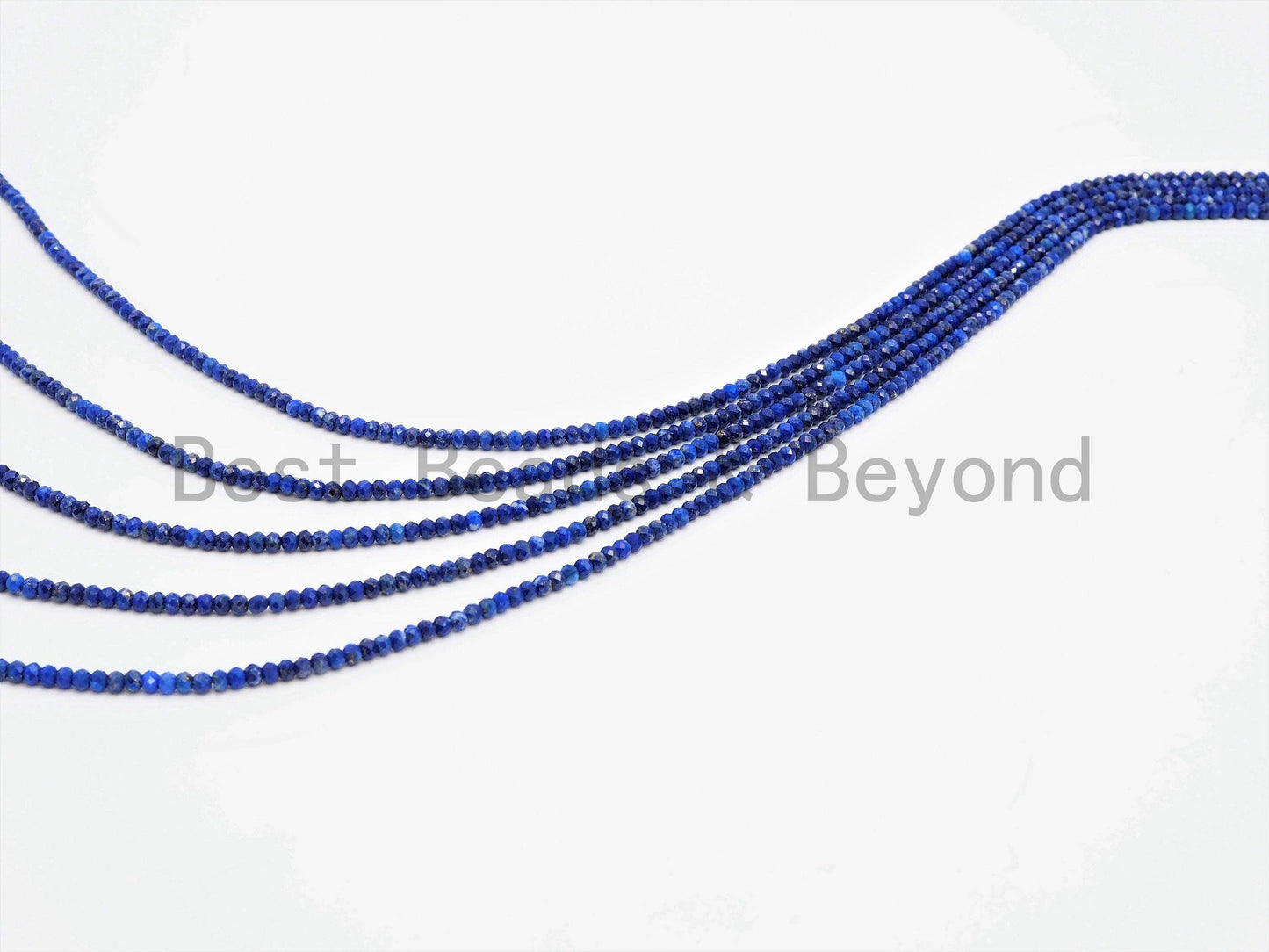High Quality Natural Lapis Faceted Rondelle Beads,2x3mm bead