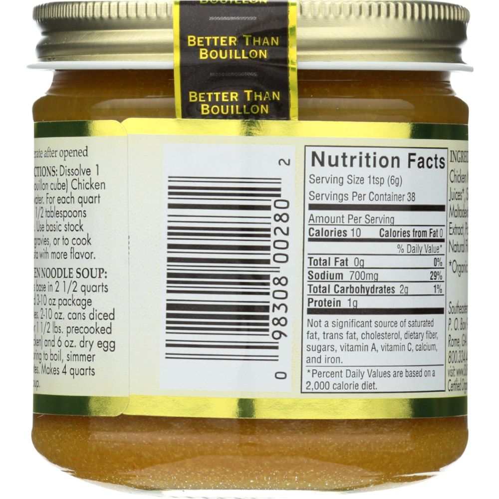 BETTER THAN BOUILLON: Organic Chicken Base, 8 oz