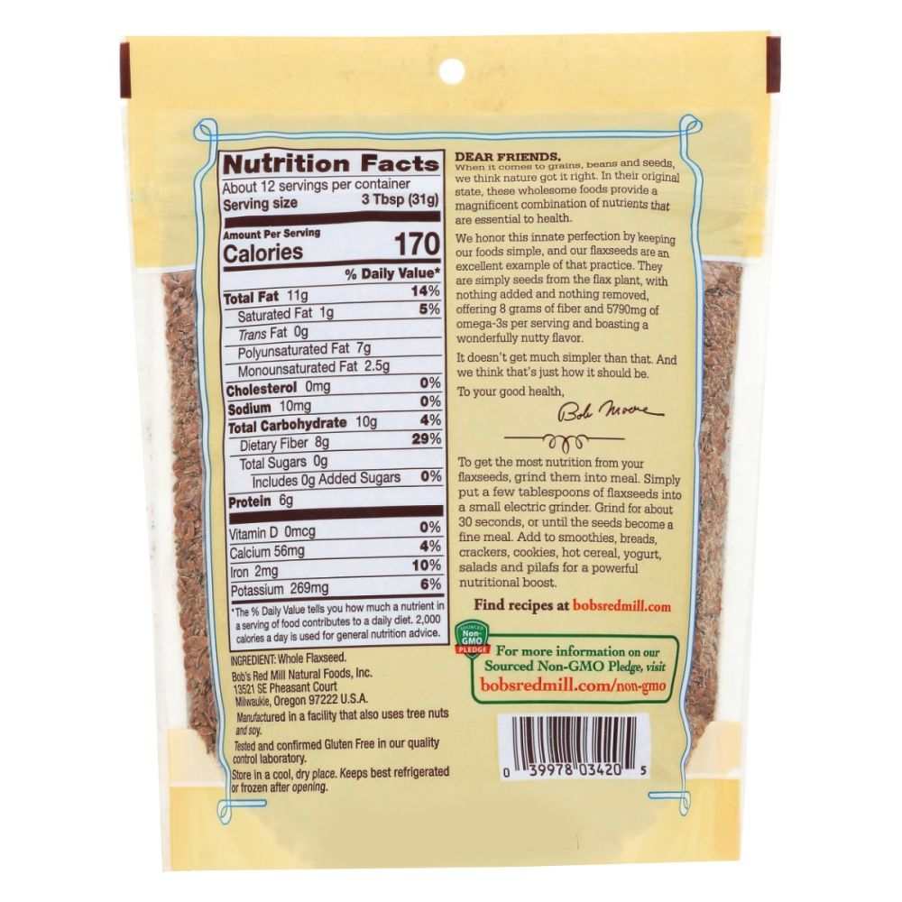 BOB'S RED MILL: Brown Flaxseed, 13 oz
