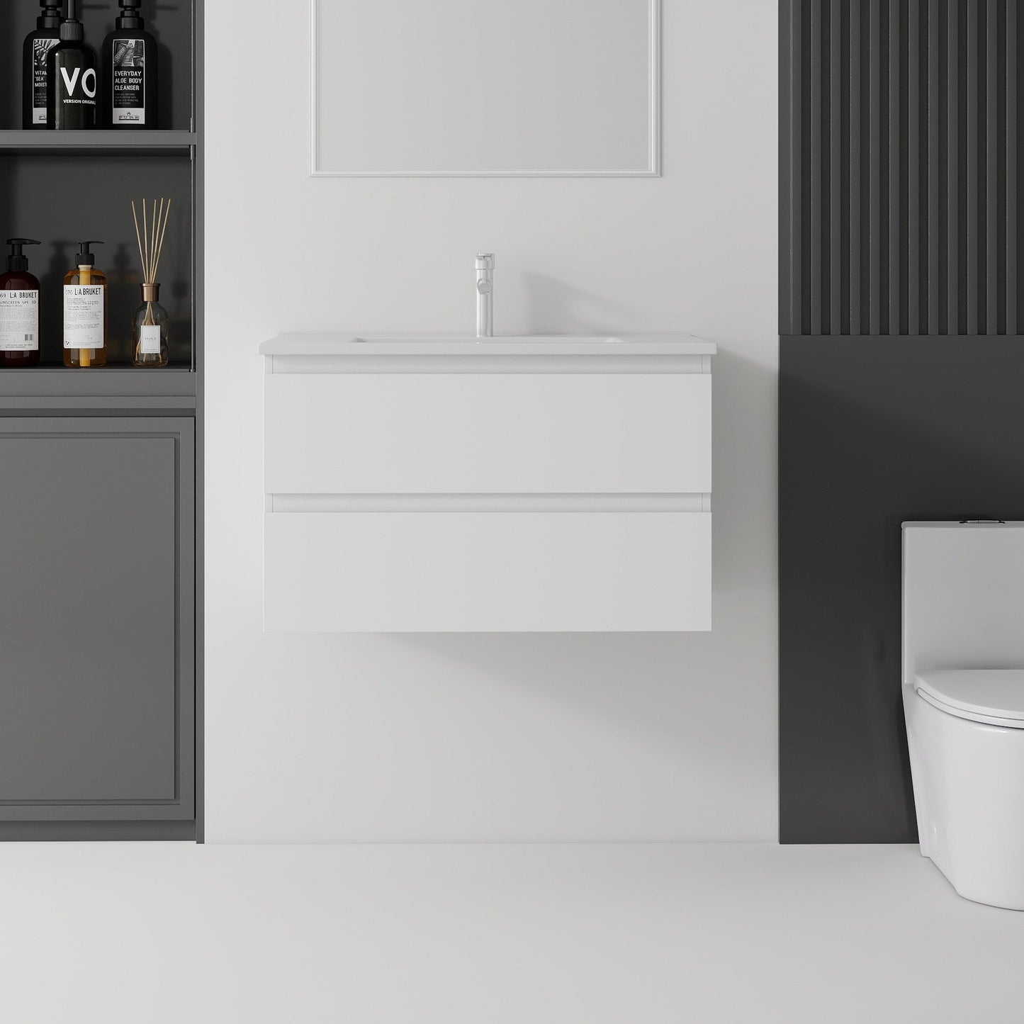 30 Inch Floating Bathroom Vanity with Sink