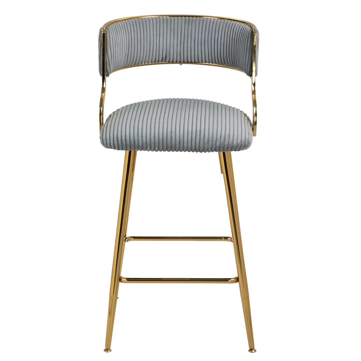 Set of 2, 26'' Counter Height Bar Stools - Grey