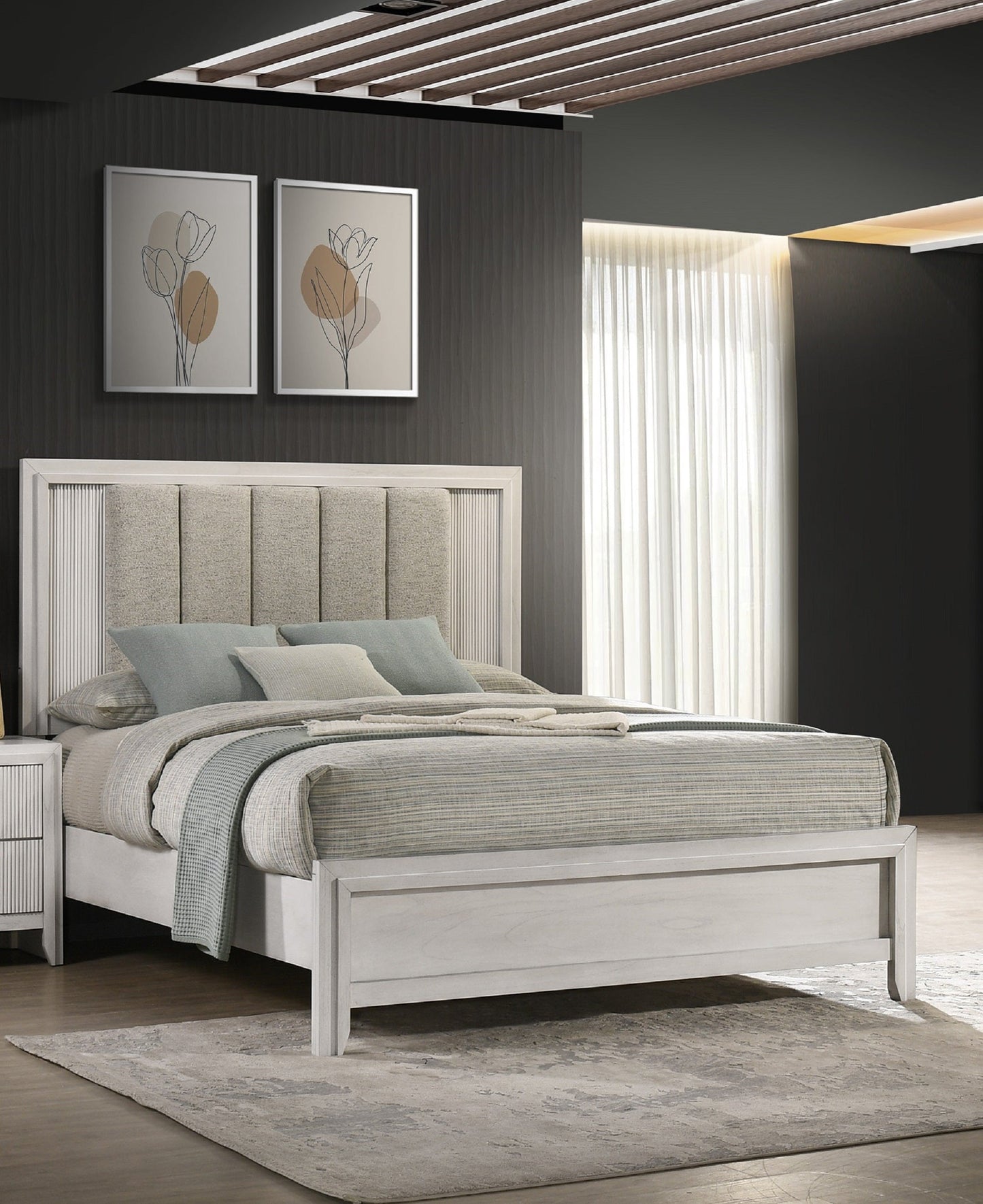Queen Size Bed - Mist