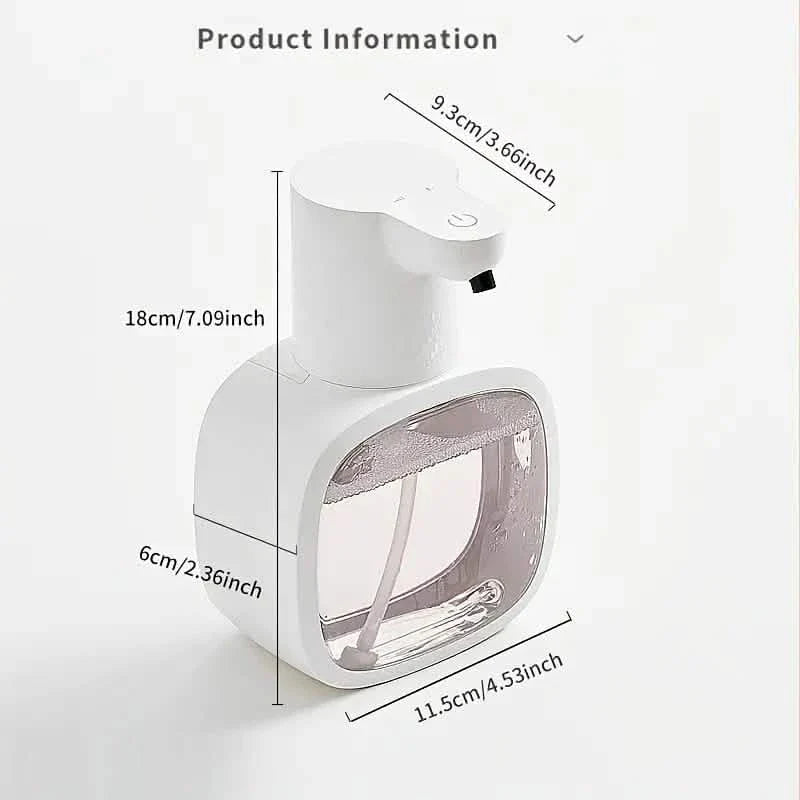 Distributeur Automatique de Savon Mousse – Sans Contact, Rechargeable par USB, Volume Ajustable
