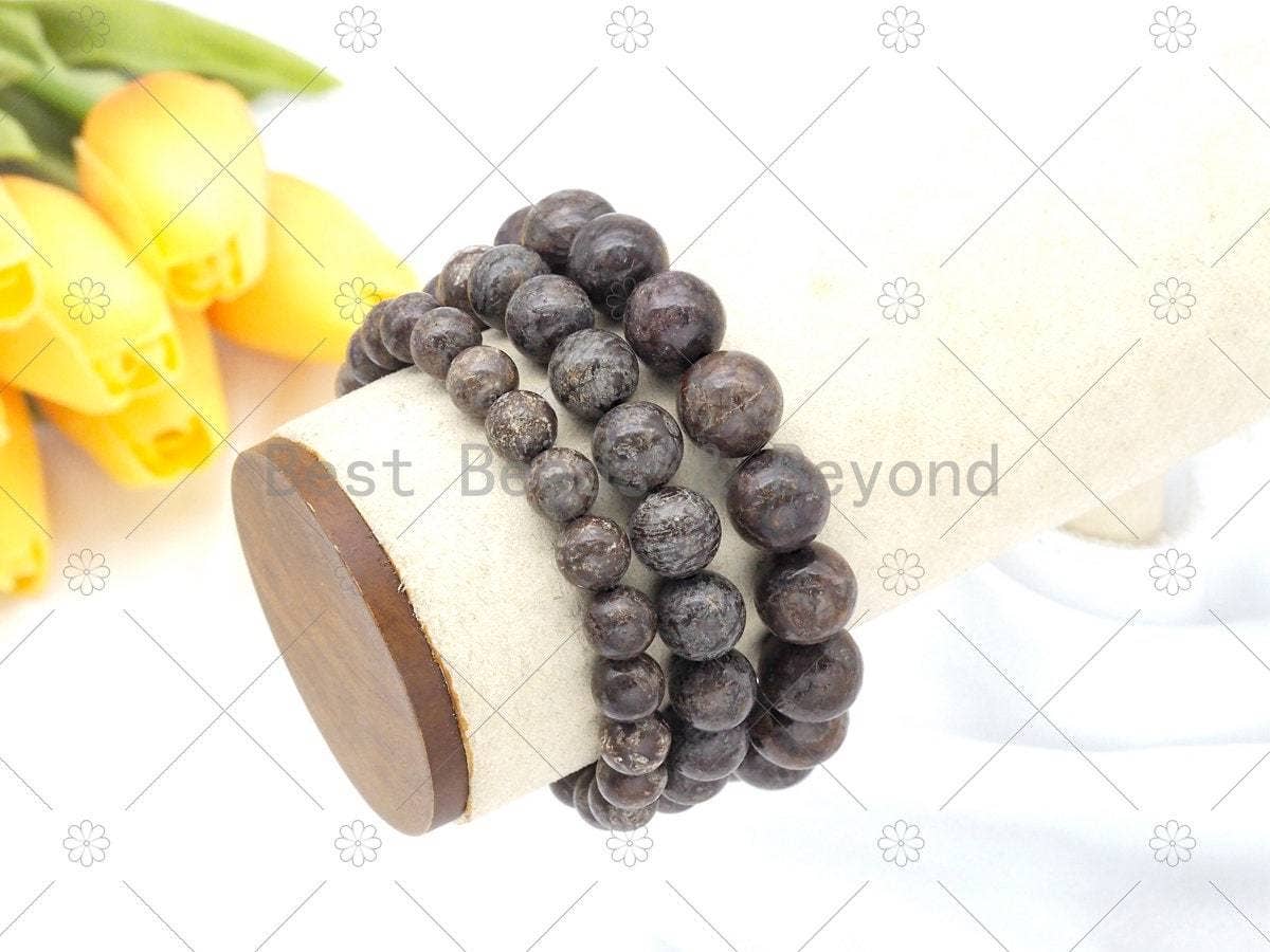 Natural Brown Snowflake Stretchy Bracelet