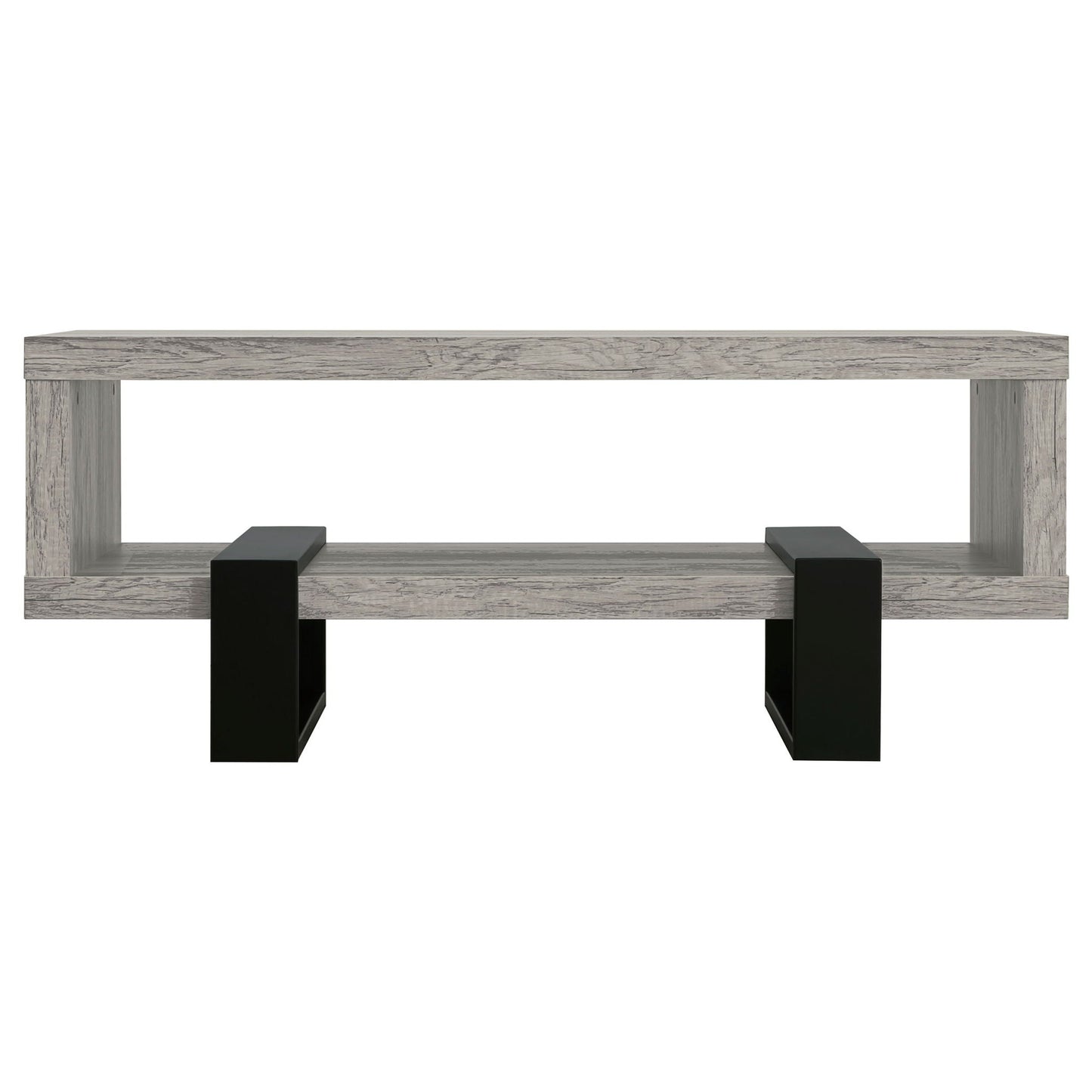 Dinard Engineered Wood Cocktail Coffee Table Grey Driftwood