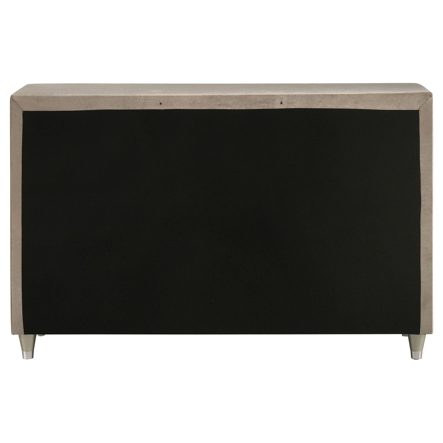 Antonella 7-drawer Upholstered Dresser Ivory and Camel