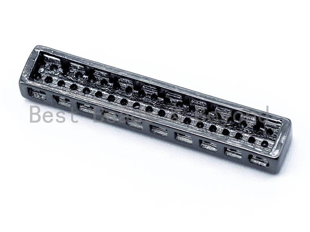 CZ Micro Pave Rectangular Bar Connector, sku#G198