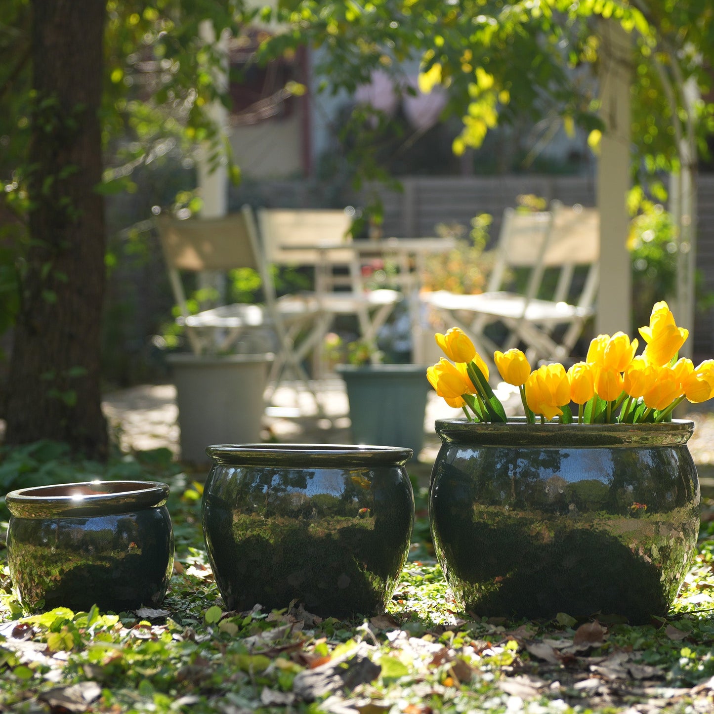Handmade Dark Garden Pot
