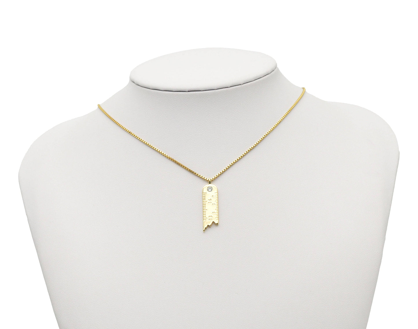 CZ Ruler Charm, Sku#ZX42