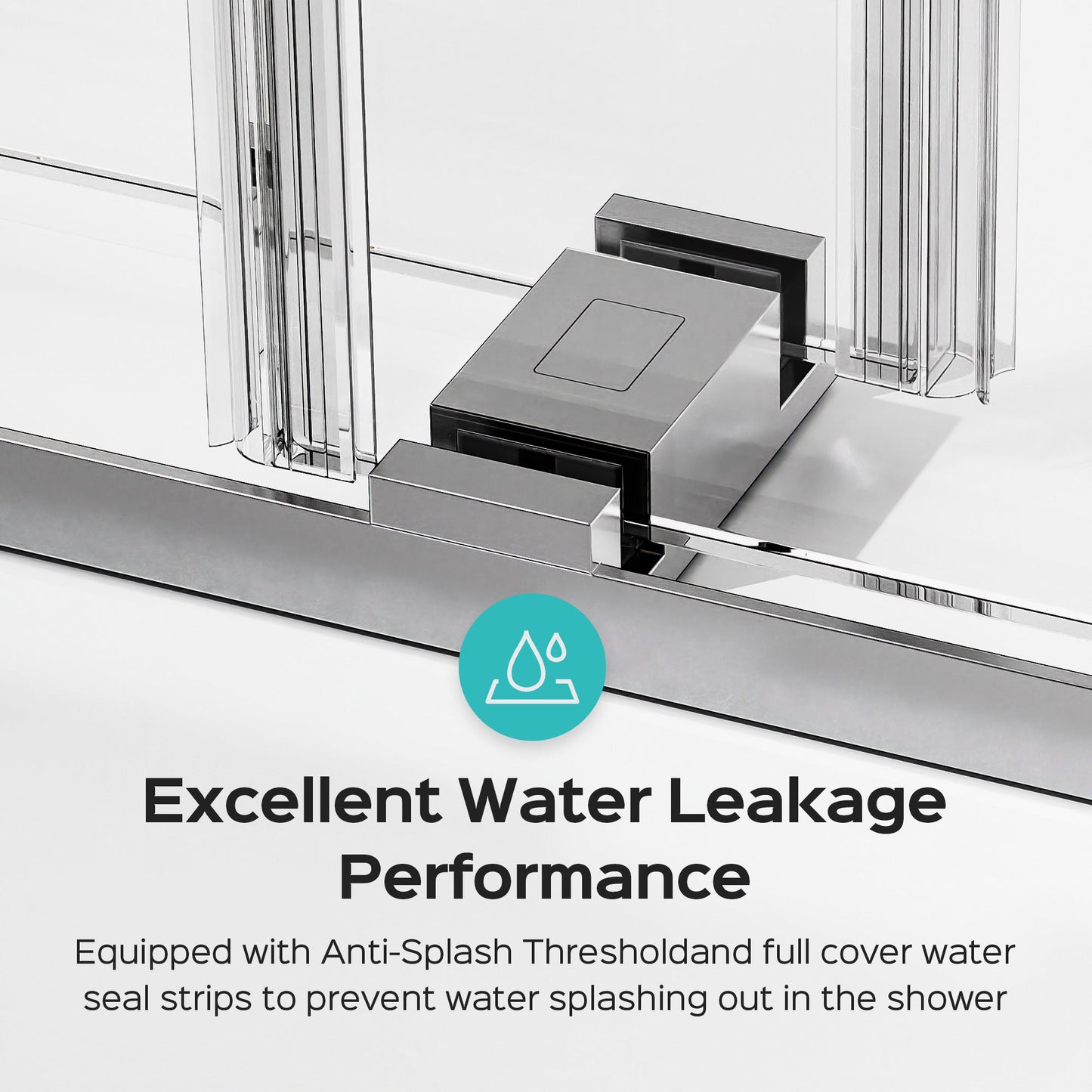 Frameless Double Sliding Shower Door