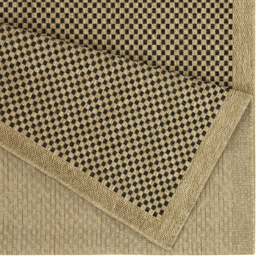 Earth GC_NTL1003 Jute/Black Indoor/Outdoor Area Rug