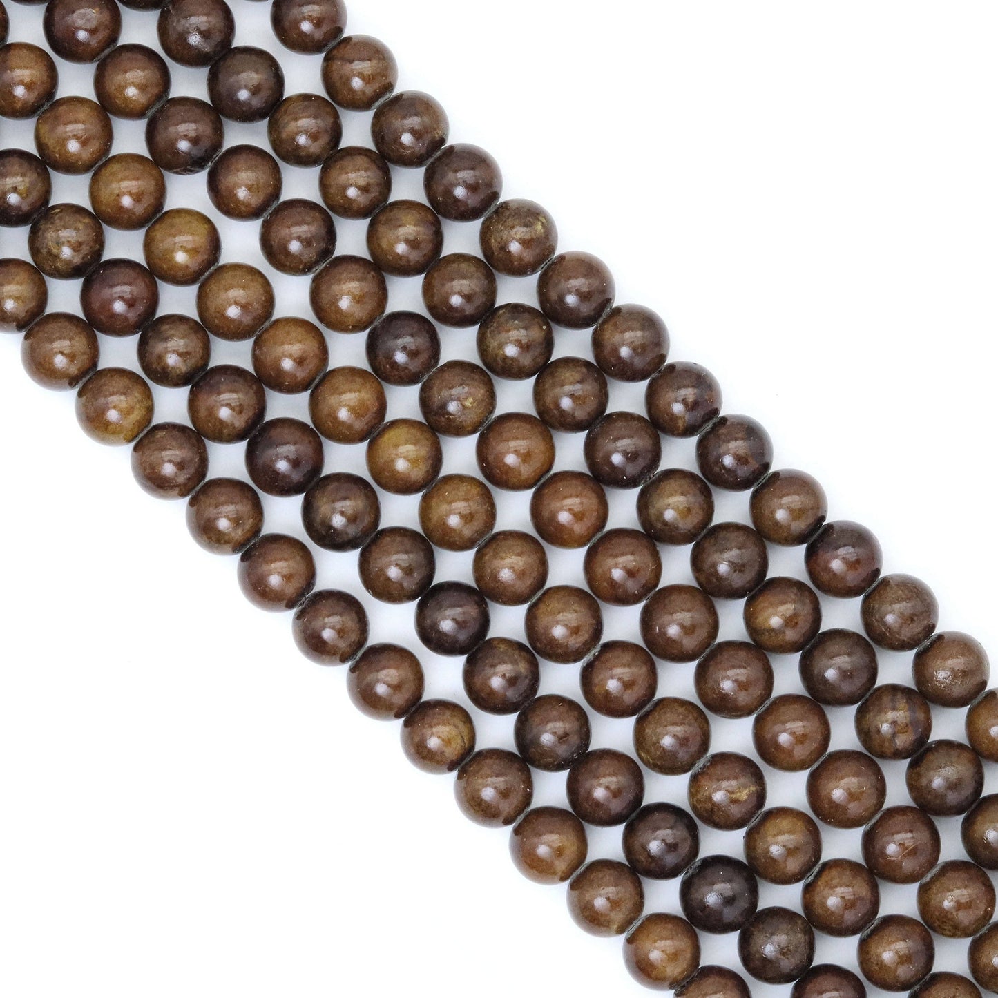 Dark Brown Jade Round Smooth Beads, Sku#U2023