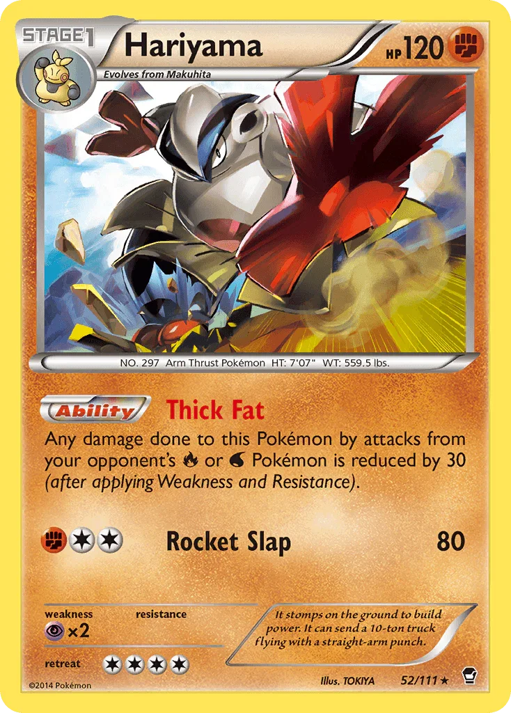 Hariyama (52/111) [XY: Furious Fists]
