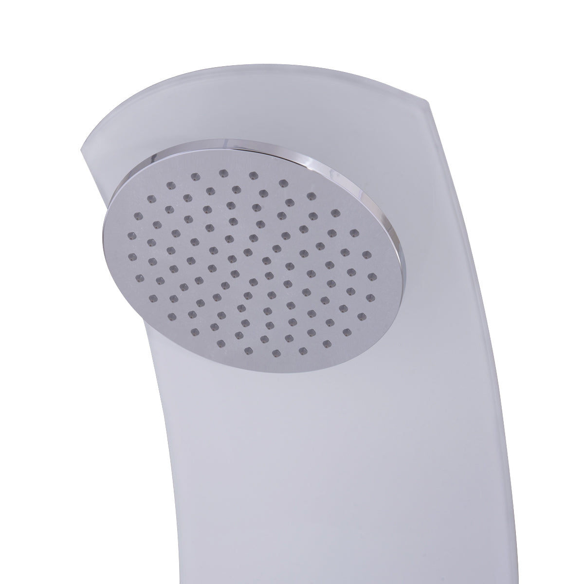 55 Inch Tempered Glass Shower Panel with Massage Jets Hand Shower