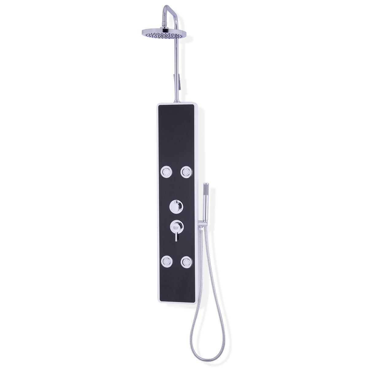 Bathroom ABS Shower Panel with Massage Jets & Hand Shower 