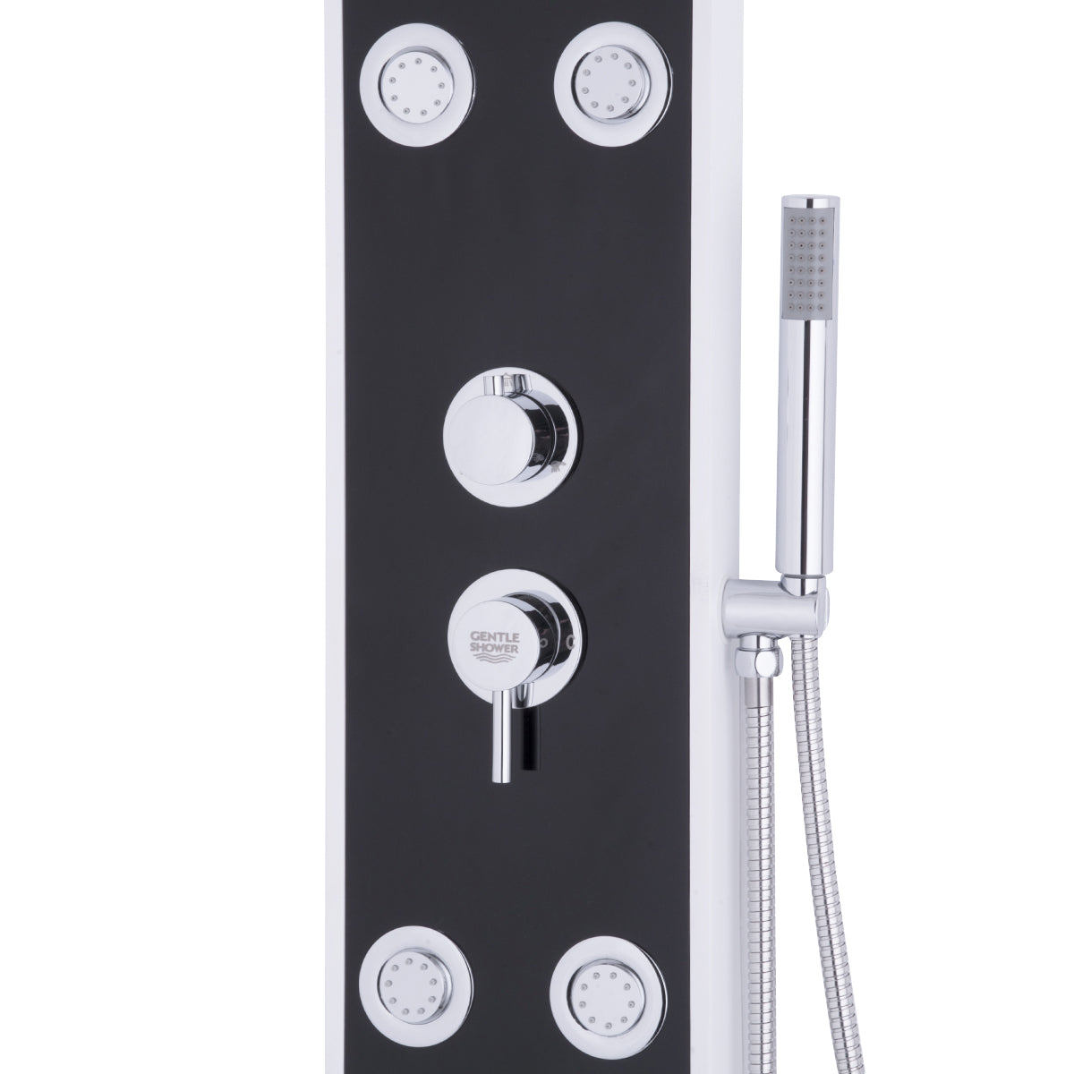 Bathroom ABS Shower Panel with Massage Jets & Hand Shower 