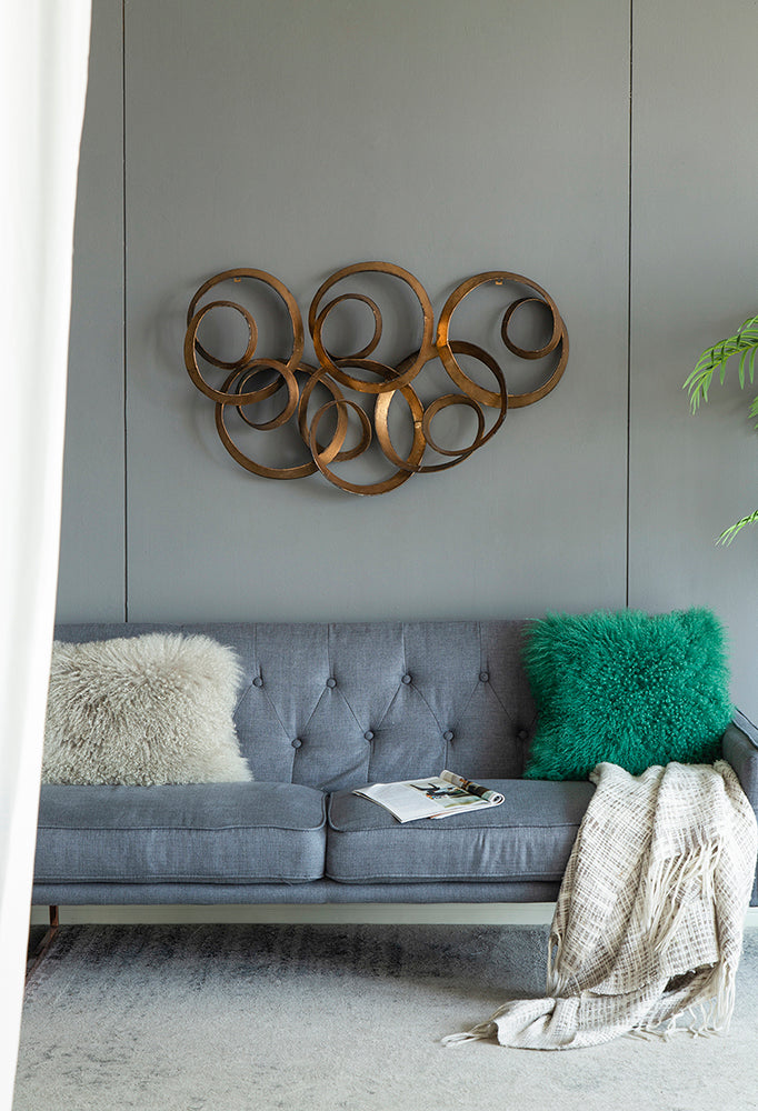 Seretha Gold Leaf Wall Décor