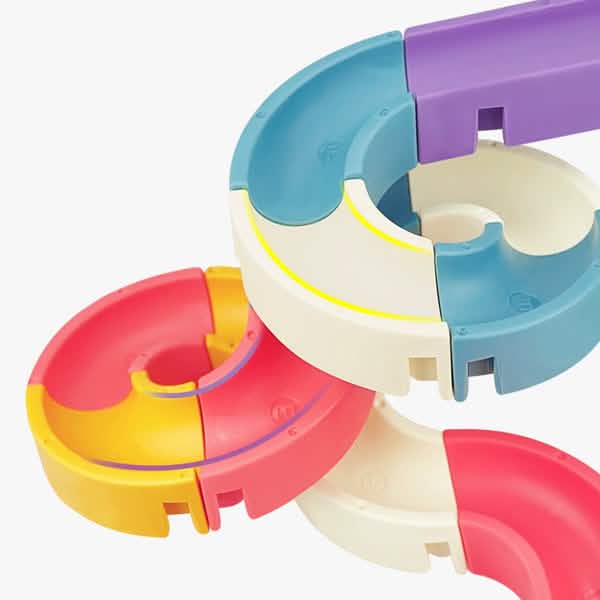 Baby Bath Toys DIY Marble Race Run Assembling Track