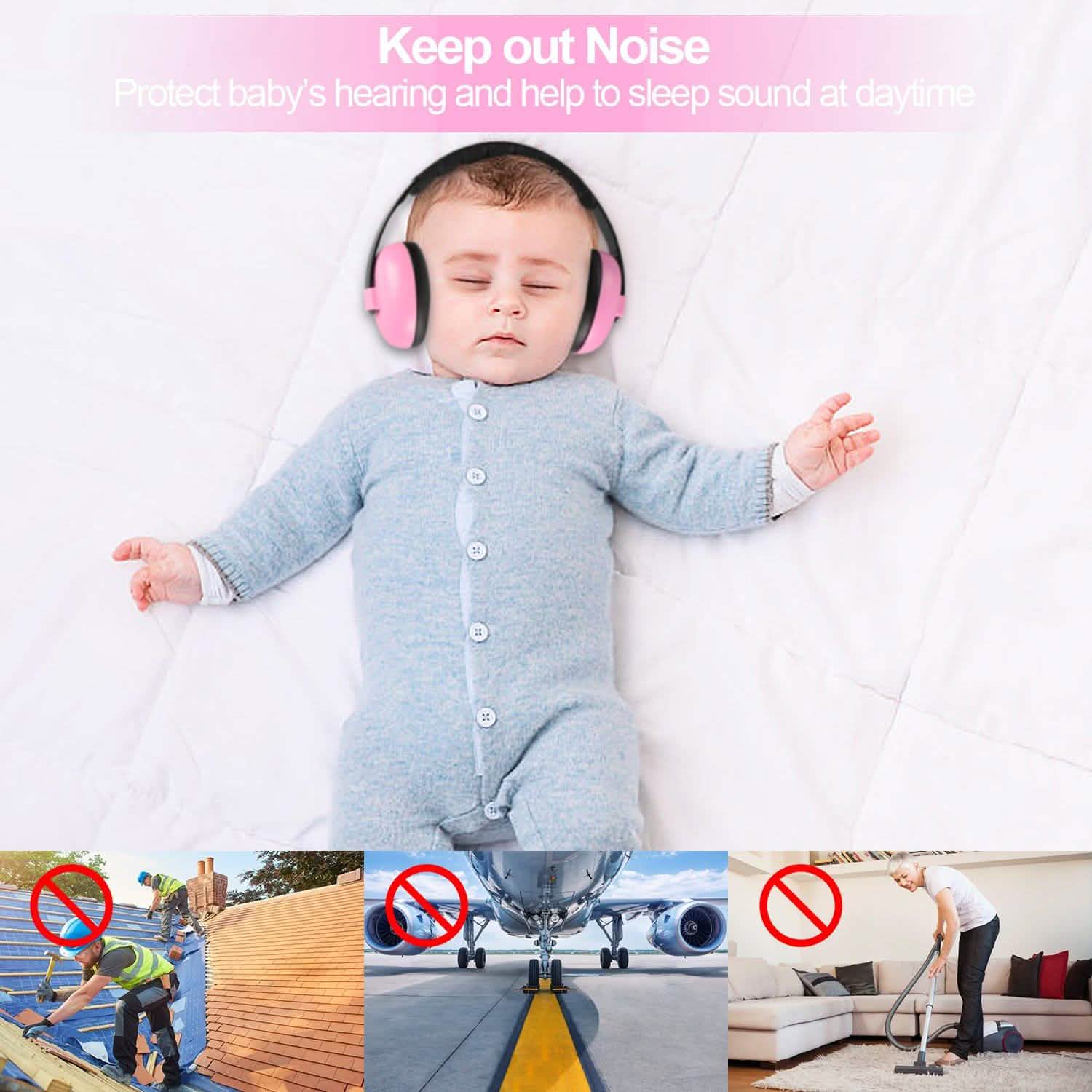 Cache-oreilles de protection auditive pour bébé