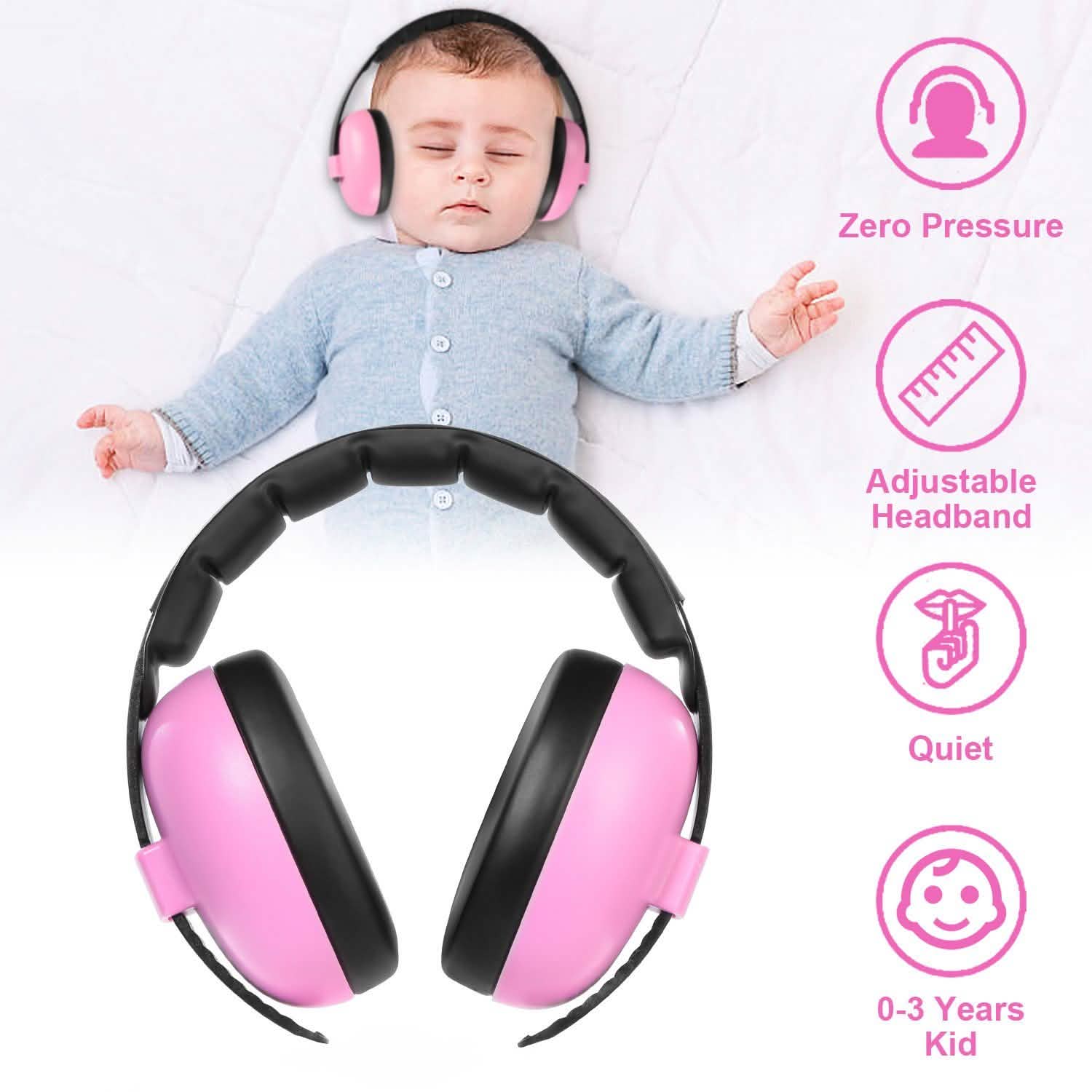 Cache-oreilles de protection auditive pour bébé