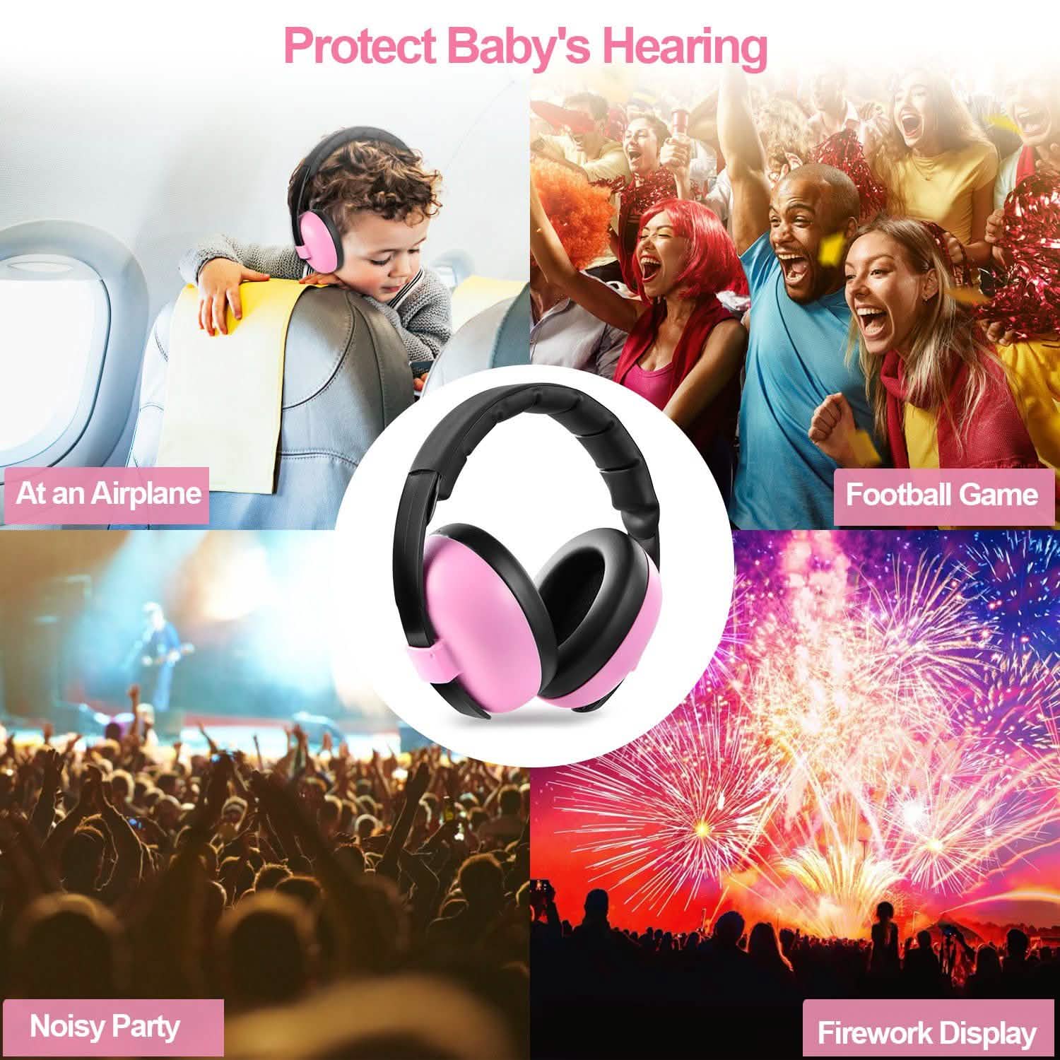 Cache-oreilles de protection auditive pour bébé